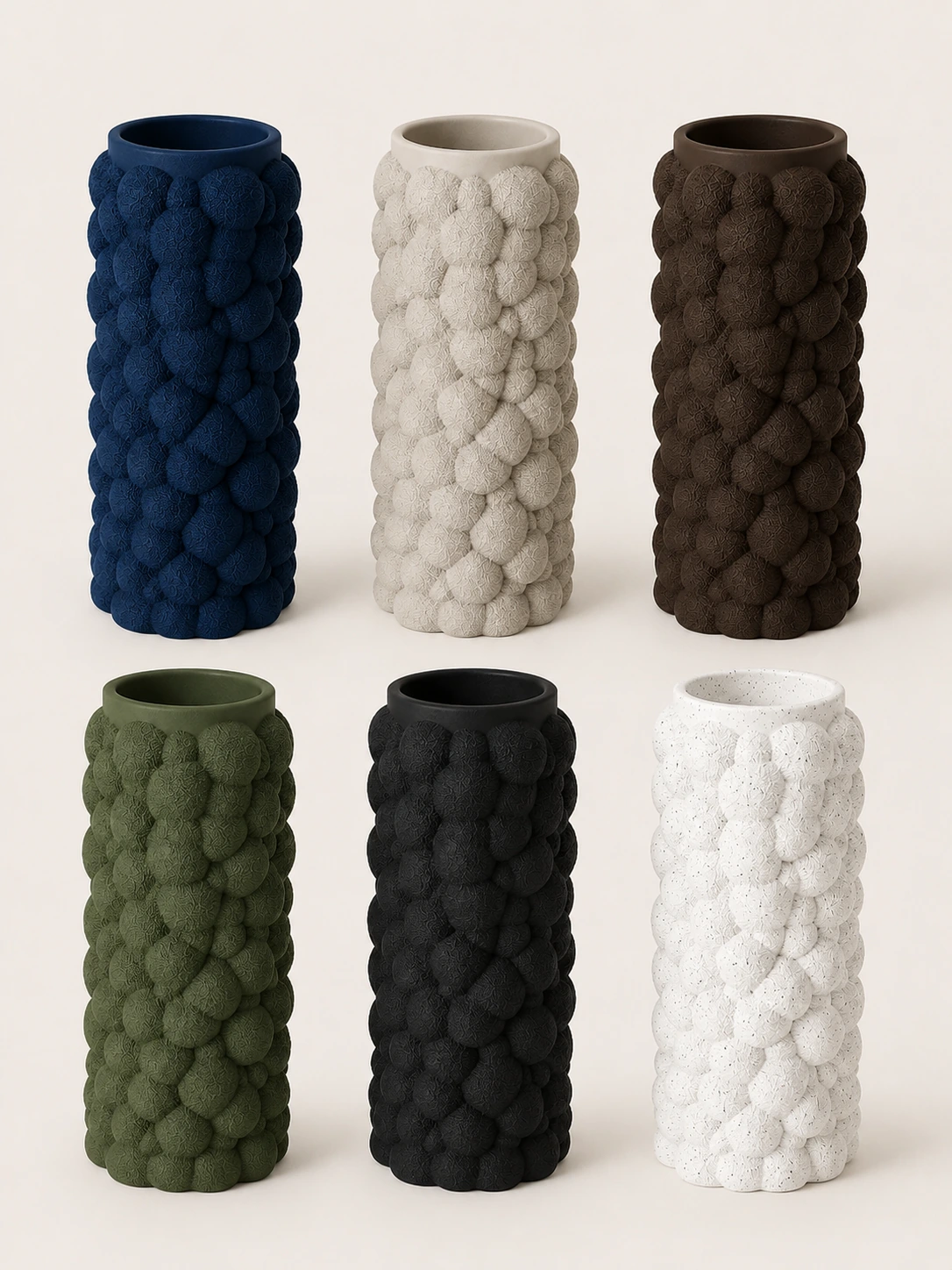Colores disponibles del jarrón Puffra